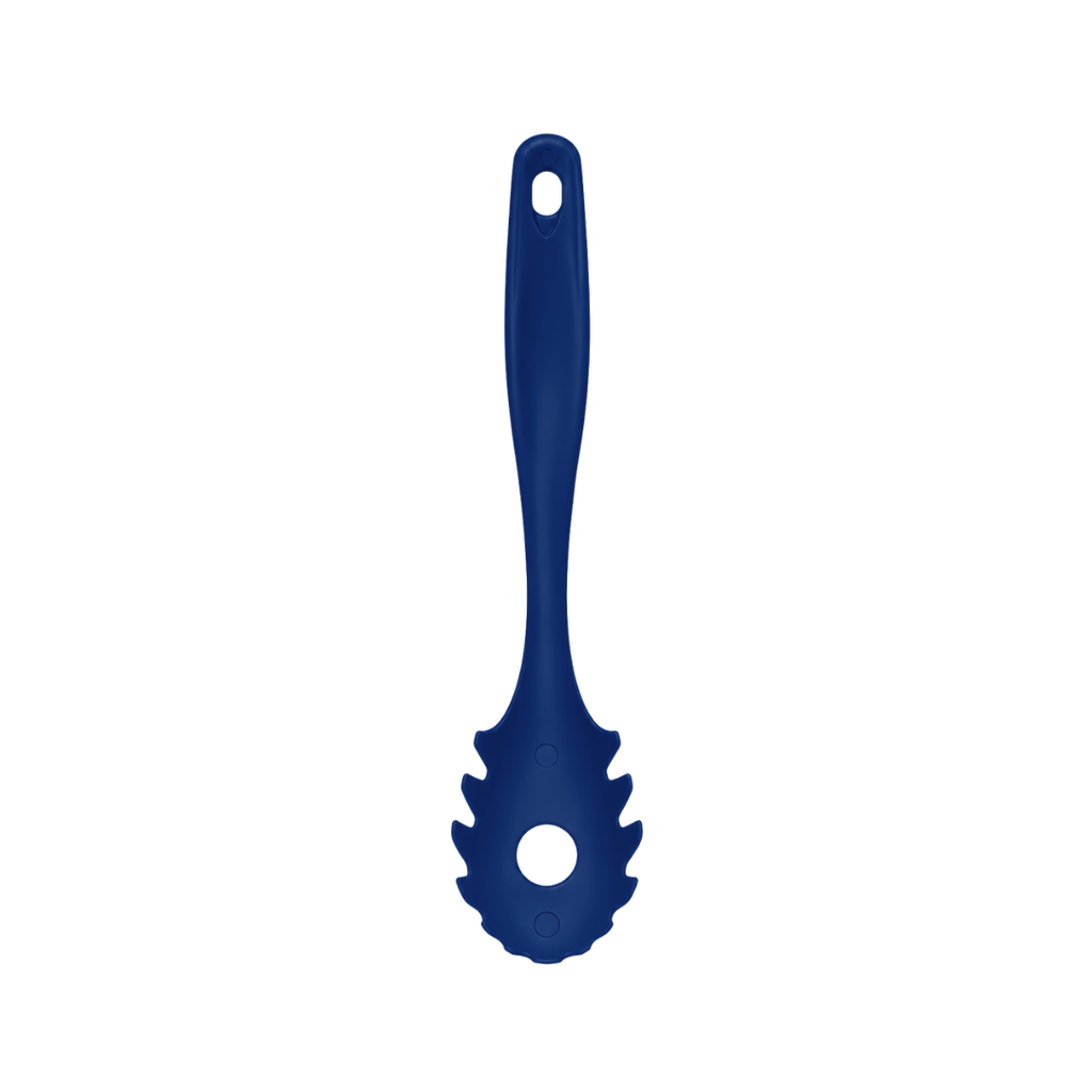 Cuchara, para pasta, Plástico, Azul, 30 cm, kitchen Jum