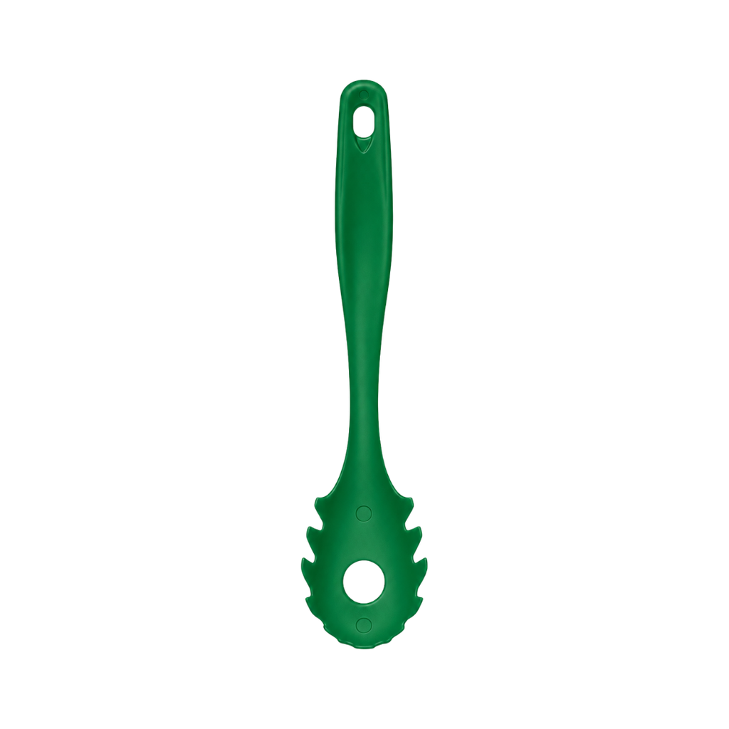 Cuchara, para pasta, Plástico, Verde, 30 cm, kitchen Jum