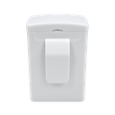 Dispensador de bolsas con clip para ajuste, plastico, 5 x 7.6 x 3.2 cm . Incluye 15 bolsas, Blanco