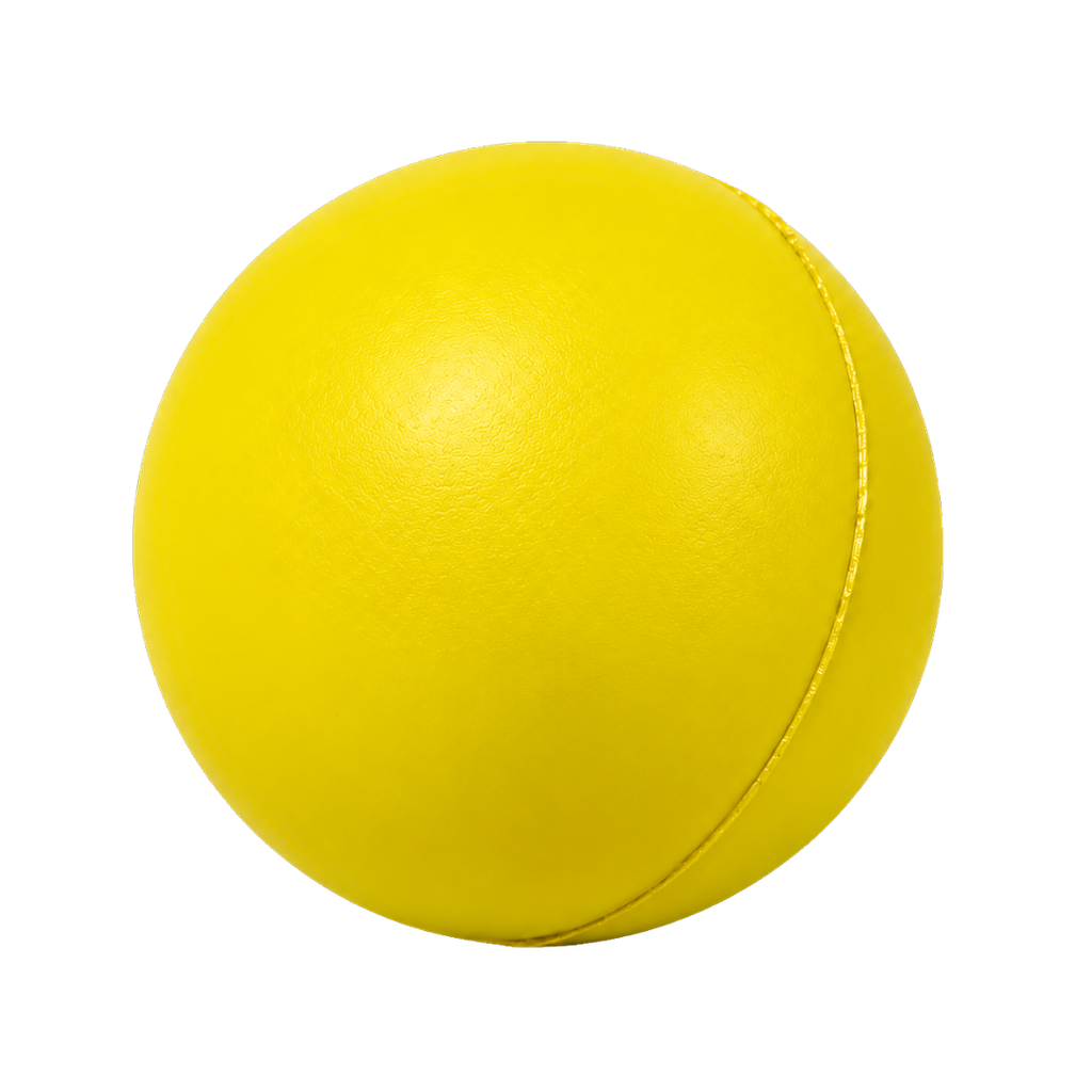 antiestres, poliuretano, amarillo, 6.3 centimetros, pelota