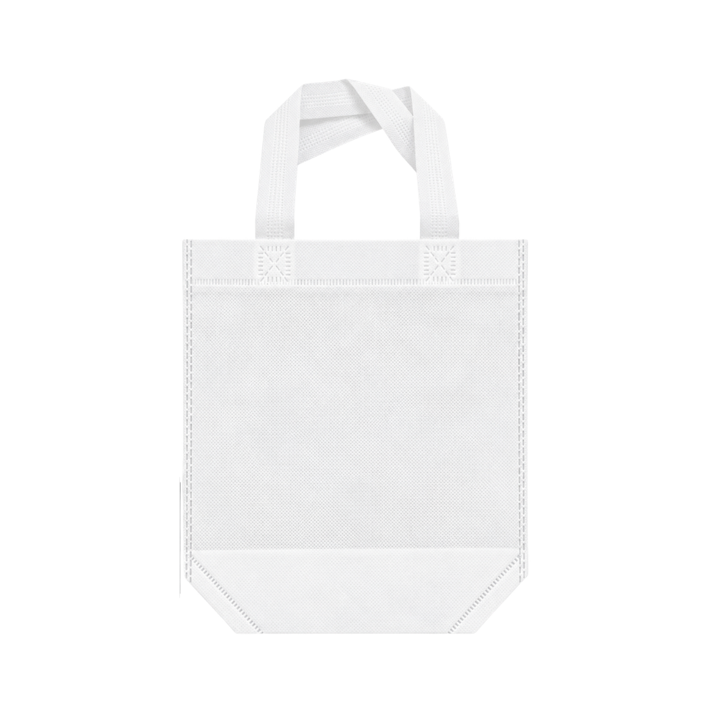 Bolsa, Tela ecólogica, Blanco, 28*23*10, de fuelle y 5 crayones de cera