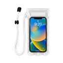 bolsa, tela impermeable, blanco, para celular , documentos sello zipioc y velcro
