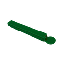 Clip, Plástico, Verde, 14 cm, para bolsa 26 cm abierto