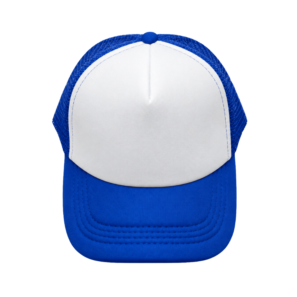 gorra, , azul reflex, para sublimar , malla cierre plastico