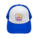 gorra, , azul reflex, para sublimar , malla cierre plastico