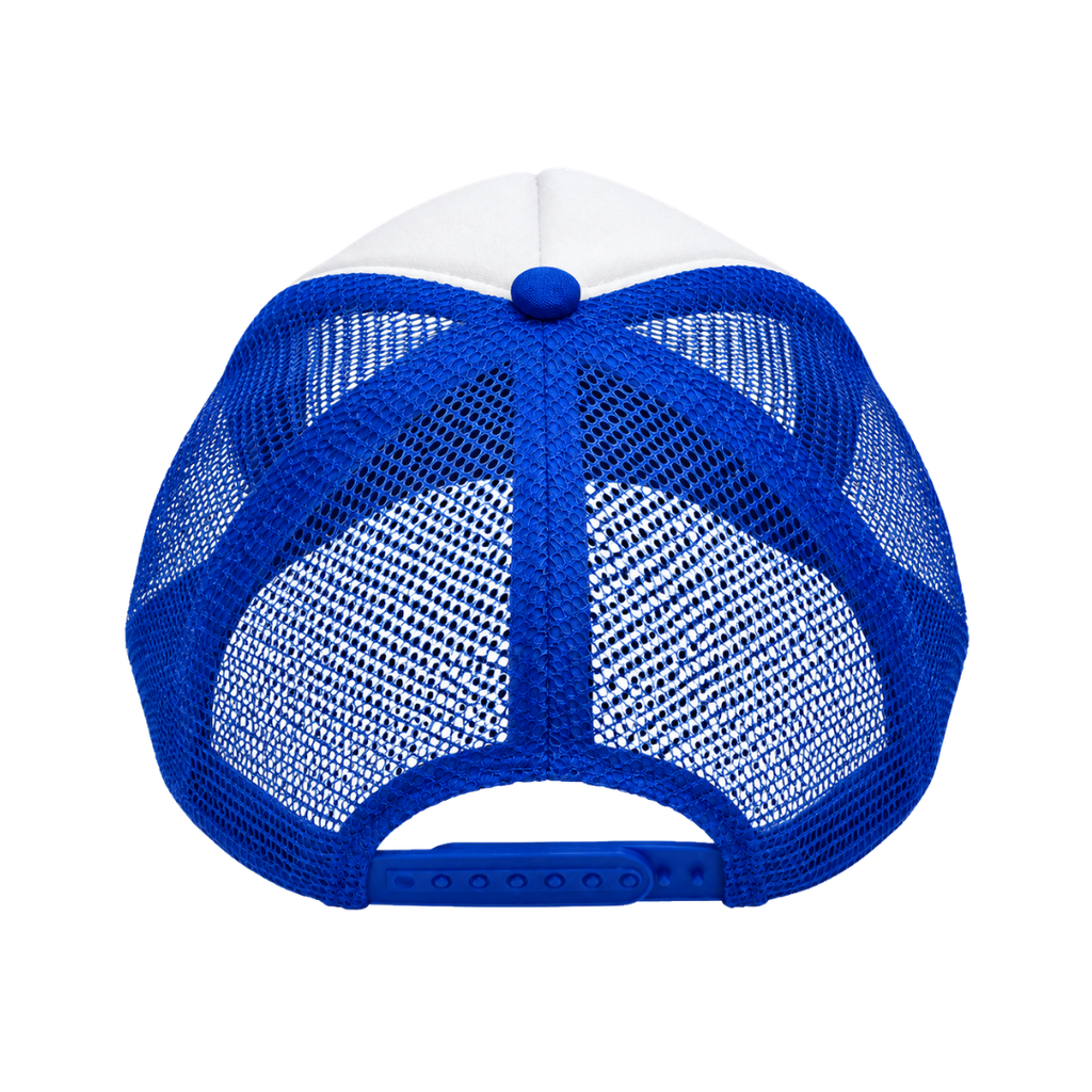 gorra, , azul reflex, para sublimar , malla cierre plastico