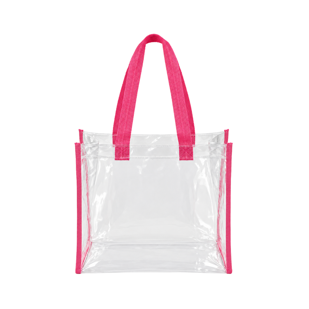 Bolsa Pvc Rosado 30.5*30.5*15.2 Cm Cuerpo Transparente