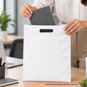 bolsa, ecologica, blanco, 37*32*8.5 centimetros, sobre sellada