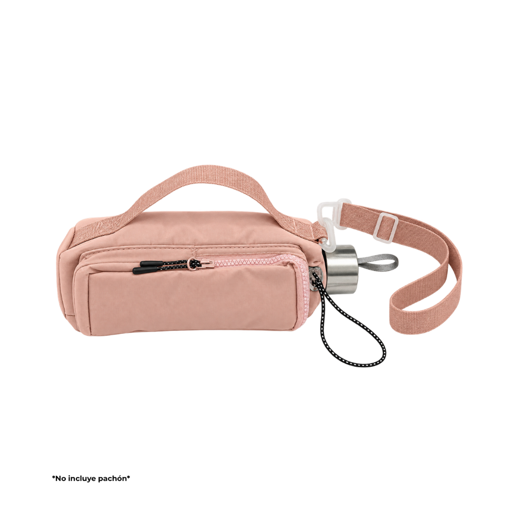 Cooler, Poliester, Rosado, 23*10 cm, bolsa para pachón y documentos