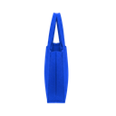 bolsa, tela ecológica, azul reflex, 40*35*12 centimetros, con fuelle cosida