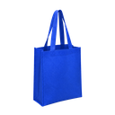 bolsa, tela ecológica, azul reflex, 40*35*12 centimetros, con fuelle cosida