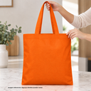 bolsa, tela ecológica, anaranjado, plana 80 g , 40*35 cm