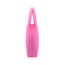 bolsa, tela ecológica, rosado, 40*35*12 centimetros, con fuelle cosida