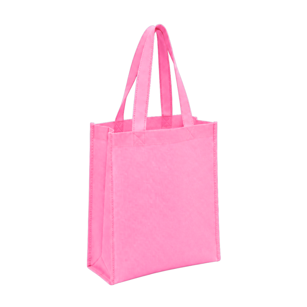 bolsa, tela ecológica, rosado, 40*35*12 centimetros, con fuelle cosida