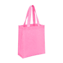 bolsa, tela ecológica, rosado, 40*35*12 centimetros, con fuelle cosida