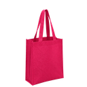 bolsa, tela ecológica, fucsia, 40*35*12 centimetros, con fuelle cosida