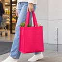 bolsa, tela ecológica, fucsia, 40*35*12 centimetros, con fuelle cosida