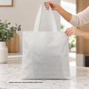 bolsa, tela ecológica, blanco, 80 gsm 40*35 centimetros, plana sin fuelle cosida
