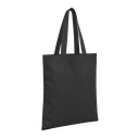 bolsa, tela ecológica, negro, 80 gsm  40*35 centimetros, plana sin fuelle cosida