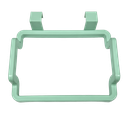 colgador de bolsas, plástico, verde, 18.5*14*4.5 centimetros, verde menta