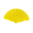 ABANICO, PLÁSTICO, AMARILLO, 42*23 cm, TRADICIONAL DE MANO