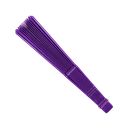 ABANICO, PLÁSTICO, MORADO, 42*23 cm, TRADICIONAL DE MANO