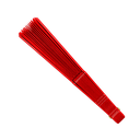 ABANICO, PLÁSTICO, ROJO, 42*23 cm, TRADICIONAL DE MANO