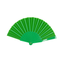 ABANICO, PLÁSTICO, VERDE, 42*23 cm, TRADICIONAL DE MANO
