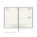 AGENDAS, PU, GRIS, 16,8*23,5 cm, Ejecutiva Byside 2027 con orilla dorada