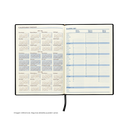 AGENDAS, PU, NEGRO, 16,8*23,5 cm, Ejecutiva Byside 2027  con orilla dorada