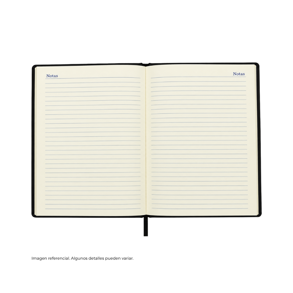 AGENDAS, PU, NEGRO, 16,8*23,5 cm, Ejecutiva Byside 2027  con orilla dorada