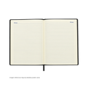 AGENDAS, PU, NEGRO, 16,8*23,5 cm, Ejecutiva Byside 2027  con orilla dorada