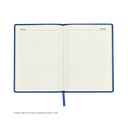 AGENDAS, PU, AZUL OSCURO, 16,8*23,5 cm, Ejecutiva Byside 2027 con orilla dorada