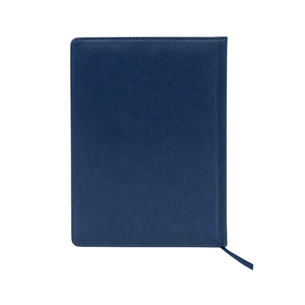 AGENDAS, PU, AZUL OSCURO, 16,8*23,5 cm, Ejecutiva Byside 2027 con orilla dorada