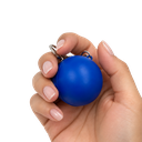 llaveros, poliuretano, azul, 4 centimetros, en forma de pelota