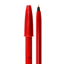 lapiceros, plástico, rojo, 14.5 centimetros, alfa con cuerpo de color solido
