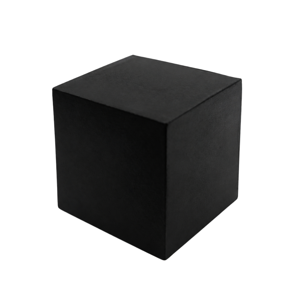 antiestress, poliuretano, negro, 5.5*5.5 centimetros, cubo