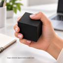 antiestress, poliuretano, negro, 5.5*5.5 centimetros, cubo