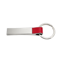 llaveros, aleación de metal, rojo, 1.4*6.4 centimetros, rectangular con cuerpo plateado