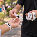 pulseras, silicón, blanco,  nd, foot ball