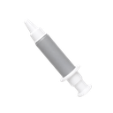 Antiestrés Poliuretano gris 15*2.5 forma de jeringa