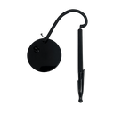lapiceros, plástico, negro, 15.5 cm bank con , base redonda 6.5 cm y resorte