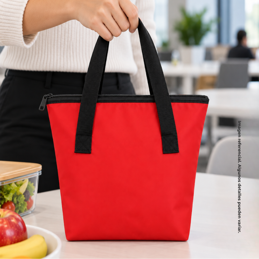 Bolsa, Aluminio Rojo 24*14*35 Cm Termica Forma De Concha