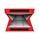 bolsa, oxford, rojo, 17*13*9.5 pulgadas, termica pvc con cierre velcro