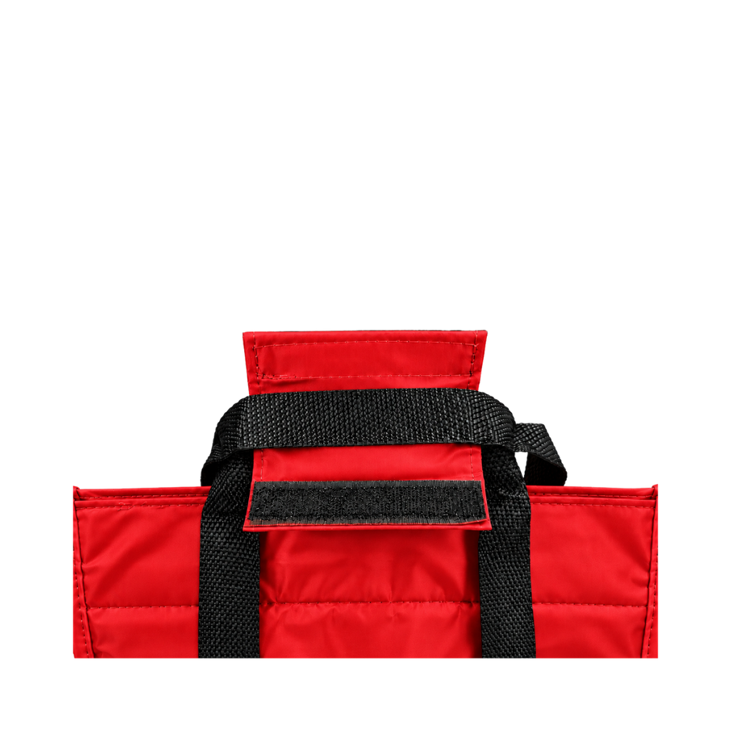 bolsa, oxford, rojo, 17*13*9.5 pulgadas, termica pvc con cierre velcro