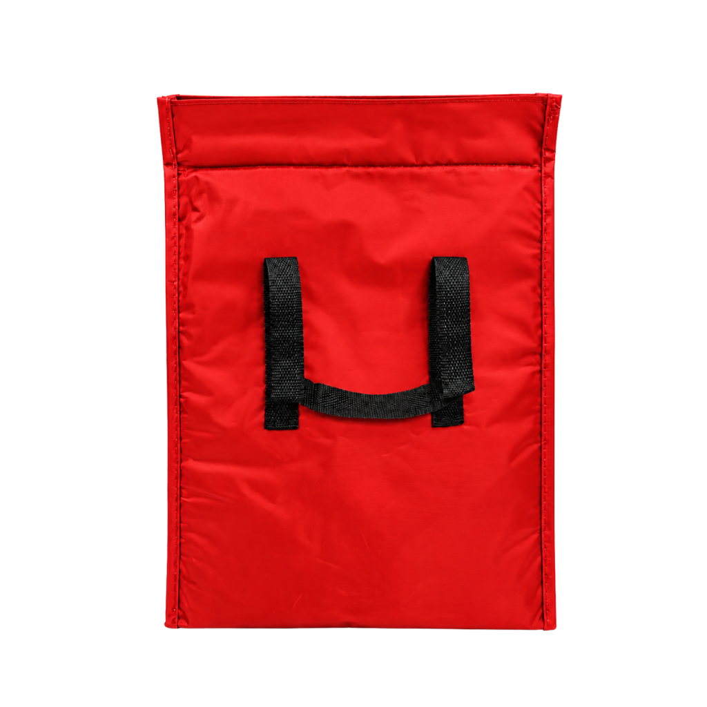 bolsa, oxford, rojo, 17*13*9.5 pulgadas, termica pvc con cierre velcro