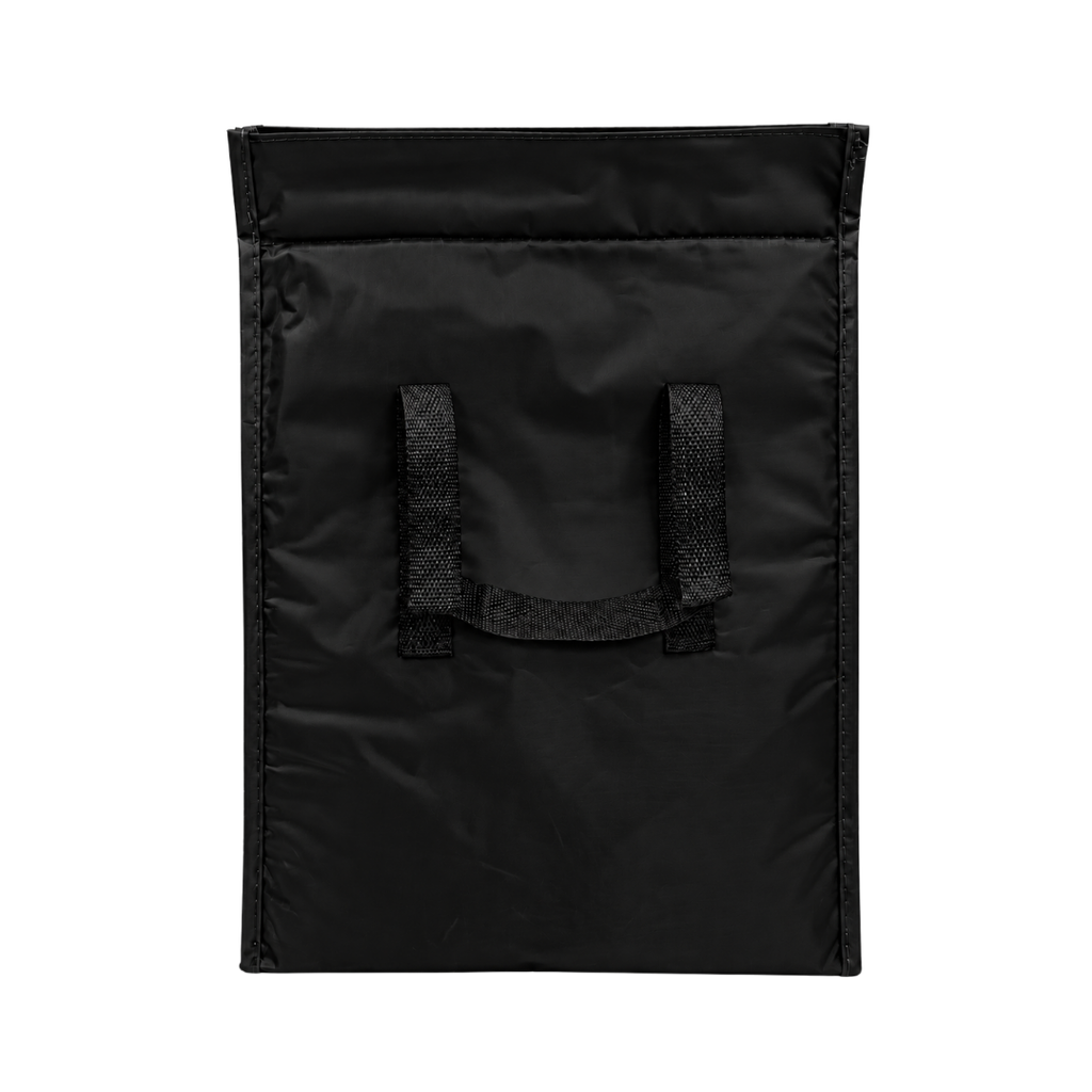 bolsa, oxford, negro, 17*13*9.5 pulgadas, termica pvc con cierre velcro