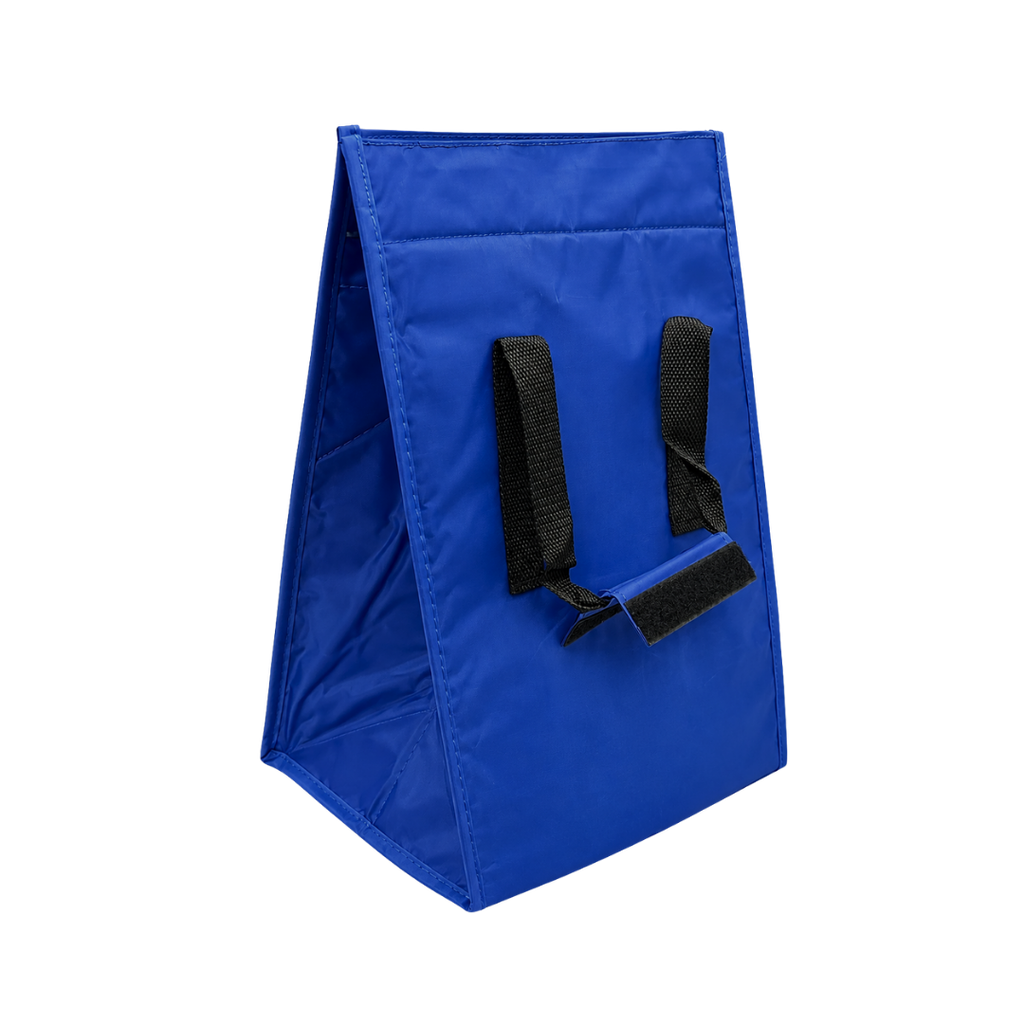 bolsa, oxford, azul reflex, 17*13*9.5 pulgadas, termica pvc con cierre velcro