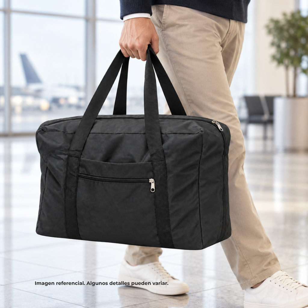 Bolsa, Oxford, Negro, 40*35*19 centimetros, tipo maleta con agarradores de refuerzo