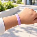 pulseras, silicón, blanco, 20.2*12*0.2 centimetros, detecta rayas uv